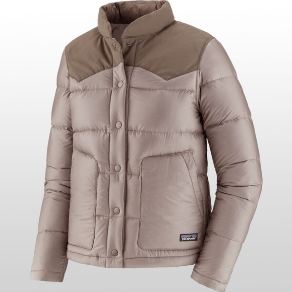Patagonia Jackets & Blazers - Patagonia | Women's Bivy Jacket in Furry Taupe with Dusky Brown Size Large